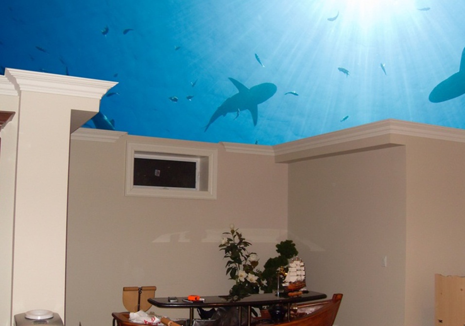 Натяжной потолок море